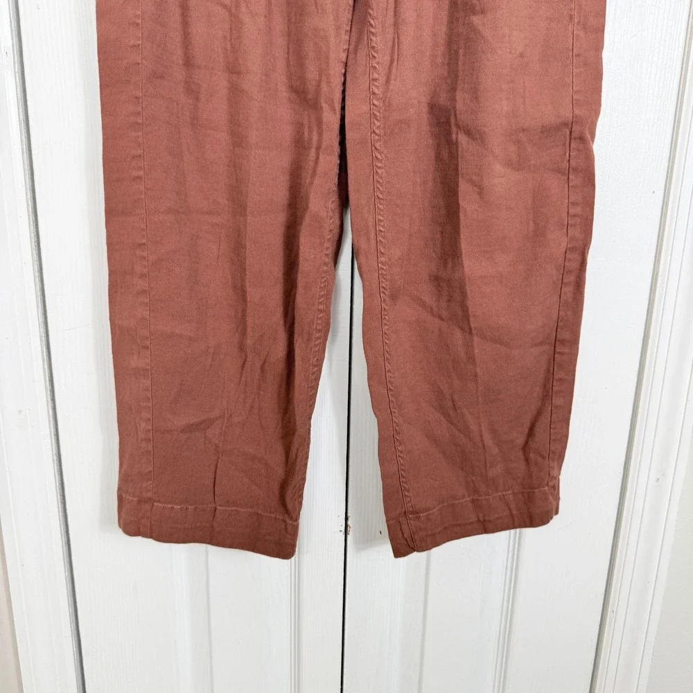 Everlane Put-Together Pleated Pant 00 Brown European Flax Linen Minimalist